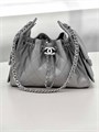CHANEL сумка Hobo 22 см кожа икра серебристая серебро СК-01572