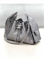 CHANEL сумка Hobo 22 см кожа икра серебристая серебро СК-01572