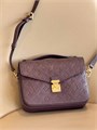 LV сумка Pochette Metis кожа монограмма бордовая СК-00302