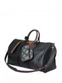 LV дорожная сумка Keepall 50 см серая монограмма цветные ручки ДС-1308
