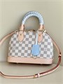 LV сумка Alma BB бежевая канва шашка плетеные ручки СК-01719