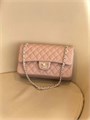 CHANEL сумка 2.55 кожа икра в клетку 25 см бежевая золото СК-01357