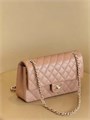 CHANEL сумка 2.55 кожа икра в клетку 25 см бежевая золото СК-01357