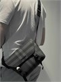 BURBERRY мессенджер серая клетка МС-00163