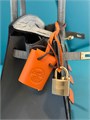 HERMES сумка Birkin 20 см кожа эпсом и кожа крокодила серая золото СК-00459