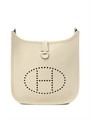 HERMES сумка Evelyne 23 см молочная серебро СК-01219