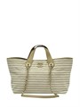 CHANEL сумка тоут текстиль бежевая СК-01695
