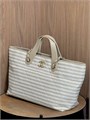 CHANEL сумка тоут текстиль бежевая СК-01695
