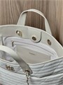CHANEL сумка тоут текстиль бежевая СК-01695