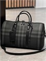 BURBERRY дорожная сумка серая канва в клетку ДС-2630