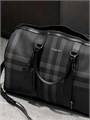 BURBERRY дорожная сумка серая канва в клетку ДС-2630