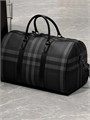 BURBERRY дорожная сумка серая канва в клетку ДС-2630