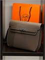 HERMES борсетка с двумя вариантами ремешков кожа эпсом бежевая замок Kelly БР-0796