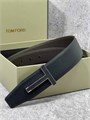 TOM FORD ремень кожа эпсом черно-коричневый пряжка эпсом РМ-1206