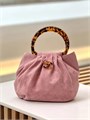 CHANEL Сумка замша роговые ручки розовая СК-01364