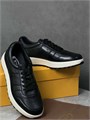 TODS кеды черные на белой подошве ОС-00107