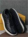 TODS кеды черные на белой подошве ОС-00107