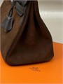 HERMES сумка Birkin замша 30 см коричневая серебро СК-00423
