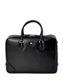 MONTBLANC портфель 2 отделения на молнии гладкая кожа черный ПР-01495