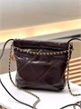 CHANEL Сумка 22 mini в клетку гладкая кожа бордовая СК-01358