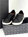 Ermenegildo Zegna кожаные кеды на резинках с белой подошвой ОС-2466