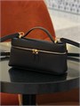 LORO PIANA сумка средняя кожа эпи черная золото СК-00701