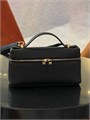 LORO PIANA сумка средняя кожа эпи черная золото СК-00701