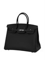HERMES сумка Birkin 35 см того черная серебро СК-00828