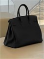 HERMES сумка Birkin 35 см того черная серебро СК-00828