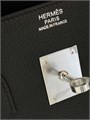 HERMES сумка Birkin 35 см того черная серебро СК-00828