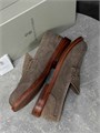 BRUNELLO лоферы замша темно-серые коричневая твердая классическая подошва ОК-2561