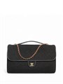 CHANEL сумка войлок черная золото СК-00728