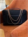 CHANEL сумка войлок черная золото СК-00728