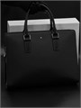 MONTBLANC портфель кожа того черного цвета два отделения на молниях и плечевым ремнем ПР-1190
