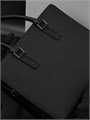 MONTBLANC портфель кожа того черного цвета два отделения на молниях и плечевым ремнем ПР-1190