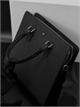 MONTBLANC портфель кожа того черного цвета два отделения на молниях и плечевым ремнем ПР-1190