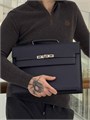 HERMES Портфель Того синий с клапаном с замком на двух лямках ПР-2232