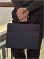 HERMES Портфель Того синий с клапаном с замком на двух лямках ПР-2232