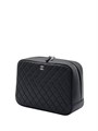 CHANEL косметичка 25 см икра черная серебро НС-8697