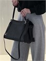 BALENCIAGA сумка Rodeo Medium кожа гладкая черная серебро СК-00723