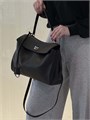 BALENCIAGA сумка Rodeo Medium кожа гладкая черная серебро СК-00723