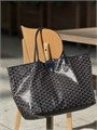 GOYARD Сумка-тоут Saint Louis PM из канвы синяя 40см СК-01095