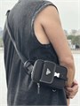 PRADA слинг нейлон карман с клапаном спереди маленький черный СЛ-01493