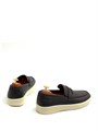 LORO PIANA лоферы низкие кожа кофейные с белой высокой подошвой ОК-2456