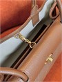 CHANEL сумка Shopping кожа того маленькая коричневая золото СК-01576