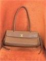 CHANEL сумка Shopping кожа того маленькая коричневая золото СК-01576