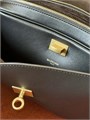 BALENCIAGA сумка Le 7 средняя гладкая кожа черная золото СК-01514
