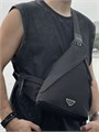 PRADA слинг нейлон косая молния черный СЛ-01498