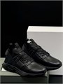 TOM FORD кроссовки черные кожа текстильная пятка ОС-2266