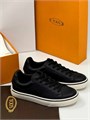TODS кеды черные на белой подошве ОС-2220